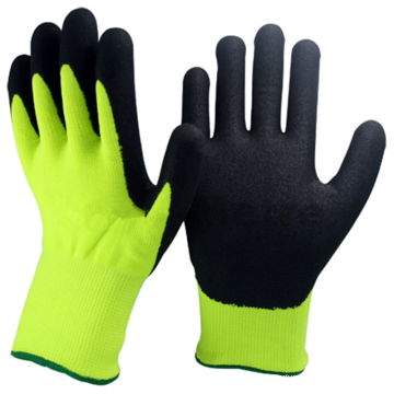 NMSAFETY Doppel-Liner Ti-Tech-Beschichtung Schaum Nitril-Sandy-Finish für Winterhandschuhe